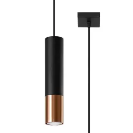 sollux-lampa-wiszaca-loopez-gu10-czarny-miedziany