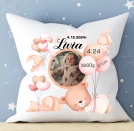 poduszka-personalizowana-z-metryczka-chrzest-narodziny-roczek-zdjecie