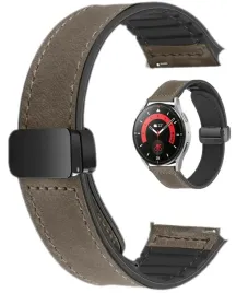szarobrazowy-magnetyczny-pasek-opaska-18mm-do-zegarkow-huawei-fosiil-garmin