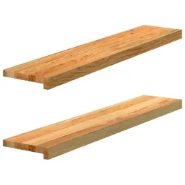 parapety-2-szt-jasnobrazowy-100x20x2-cm-lite-drewno-debowe