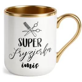 kubek-premium-zloty-personalizowany-super-fryzjerka-dla-fryzjerki-prezent