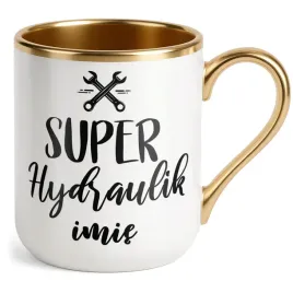 kubek-premium-zloty-personalizowany-super-hydraulik-prezent-upominek