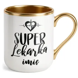 kubek-premium-zloty-personalizowany-super-lekarka-prezent-upominek