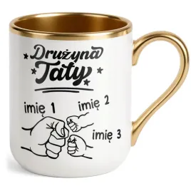 kubek-premium-zloty-personalizowany-dzien-ojca-najlepsza-druzyna-2-dzieci