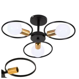 lampa-sufitowa-czarna-zlota-3-punkty-swiatla-natynkowa-loft-glamour-3x-e27