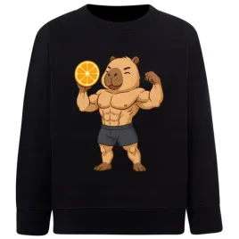bluza-dziecieca-bez-kaptura-capibara-kapibara-bawelna-nadruk-110-122-w757