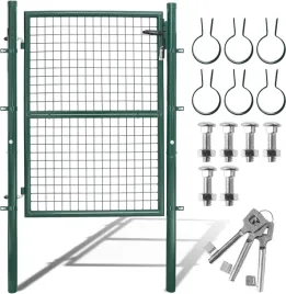 brama-ogrodowa-zielona-ogrodzeniowa-z-zamkiem-furtka-100-x-100-cm