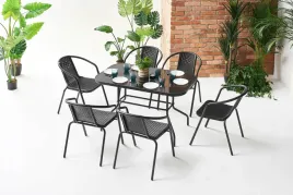zestaw-balkonowy-stol-z-szyba-70x120x70cm-i-szesc-krzesel-czarny-rattan
