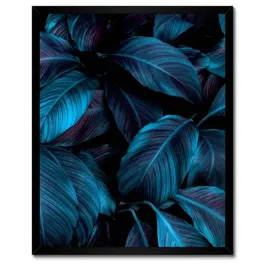 plakaty-w-ramie-40x50-piekne-niebieskie-liscie