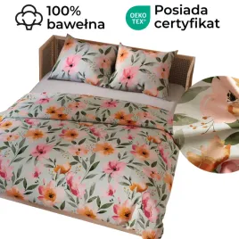 posciel-bawelniana-100percent-kwiatowa-akwarela-160x200-nowoczesny-wzor-kwiatow