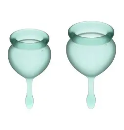 kubeczki-menstruacyjne-satisfyer-feel-good-menstrual-cup-set-zielony