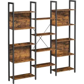 podwojny-regal-166-cm-loft-rustykalny-braz-czarny-stal-14-polek