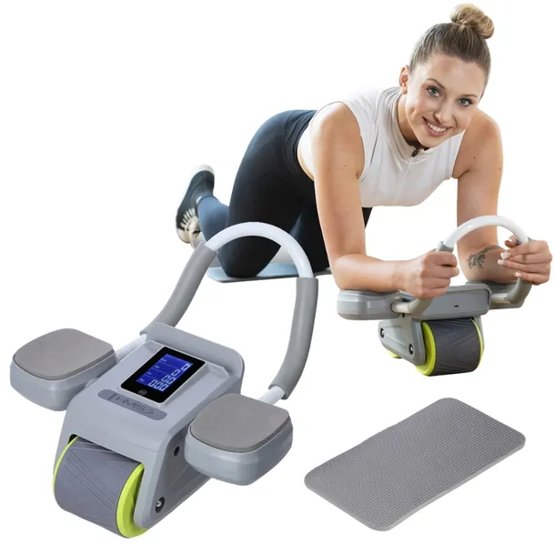 Automatyczne Podwójne Koło Do Ćwiczeń Fitness Z Wyświetlaczem + Kabel USB