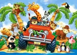 puzzle-60-ukladanka-zwierzeta-mis-zebra-malpka-pluszaki-na-safari-5-castor