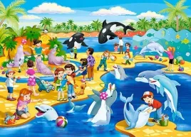 puzzle-60-ukladanka-zwierzeta-morskie-delfiny-foki-delfinarium-5-castor