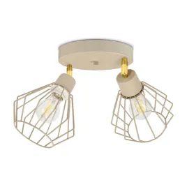 lampa-sufitowa-wiszaca-plafon-loft-bezowa-2xe27-ruchoma-druciana-nowoczesna