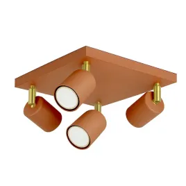 lampa-sufitowa-plafon-terakota-pomaranczowa-led-reflektor-gu10-do-salonu