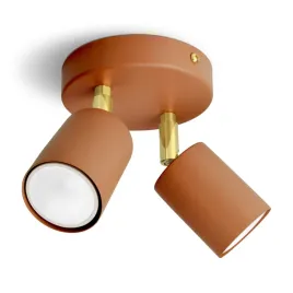 lampa-sufitowa-plafon-led-terakota-czerwona-gu10-regulowana-do-kuchni