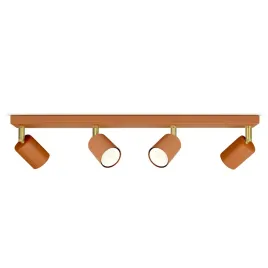 lampa-sufitowa-plafon-led-reflektorki-pomaranczowa-gu10-terakota-do-kuchni