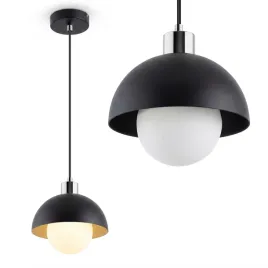 czarna-lampa-wiszaca-bialy-szklany-klosz-i-czarna-polkula-20-cm-dekoracyjna