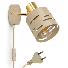 lampa-scienna-kinkiet-bezowa-kremowa-kaszmir-z-wtyczka-i-wlacznikiem