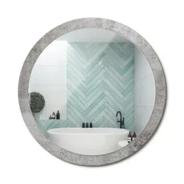 stylowe-okragle-lustro-scienne-z-nadrukiem-na-szkle-szary-beton-fi-100-cm