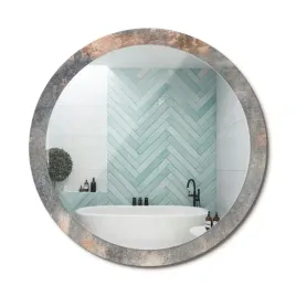 stylowe-okragle-lustro-scienne-z-nadrukiem-na-szkle-vintage-beton-fi-100-cm