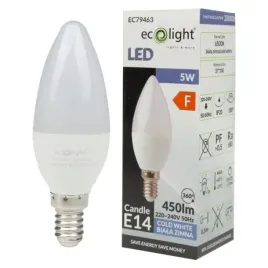 zarowka-led-swieczka-b37-e14-5w-450lm-6500k-zimna-ecolight