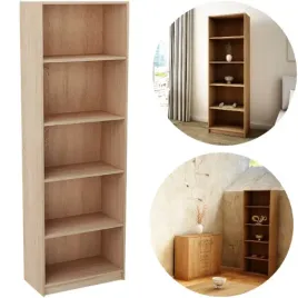 regal-176-x-58-cm-na-ksiazki-zabawki-drewniany-do-pokoju-otwarty-dab-sonoma