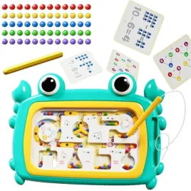 woopie-tablica-magnetyczna-montessori-labirynt-krab-turkusowa