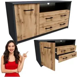 szafka-rtv-tv-komoda-rtv-55-x-110-x-41-cm-grafit-dab-wotan-szuflady-drzwi