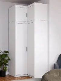 wysoka-szafa-narozna-z-nadstawka-polkami-97cm-biala-rumba-lp