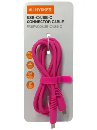 przewod-usb-c-usb-c-hykker-260068-usbcc-sil-pe-1-2m-rozowy