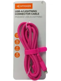 przewod-usb-a-lightning-hykker-260068-usbi-sil-pe-1-5m-rozowy