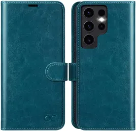 ocase-etui-skorzane-z-klapka-samsung-galaxy-s24-ultra-rfid-pawi-niebieski