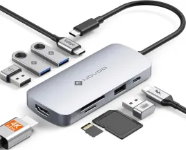 novoo-r9c-hub-usb-c-9w1-4x-usb-2x-usb-c-sd-tf-hdmi-4k-60hz-do-pc-laptop