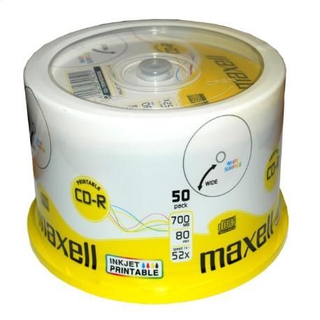 Płyta CD Maxell CD-R 700 MB 50 szt. Do Nadruku
