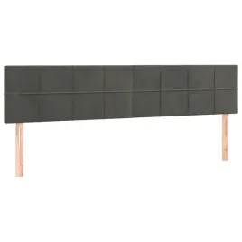 wezglowie-lozka-aksamitne-regulowana-wysokosc-ciemnoszary-180x5x78