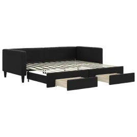 rozkladana-lezanka-2w1-z-szufladami-czarna-223-x-100-x-68-cm