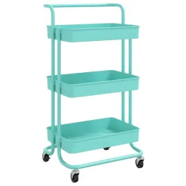 wozek-organizacyjny-z-uchwytem-4-kola-zelazo-abs-turkusowy-42x35x85