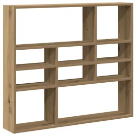 polka-scienna-dab-artisan-90-x-16-x-78-cm-z-9-przegrodkami
