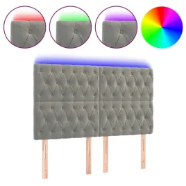 zaglowek-lozka-led-z-aksamitu-regulowany-jasnoszary-160x7x118-128-c