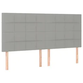 klasyczny-zaglowek-lozka-regulowany-jasnoszary-160x5x118-128-cm