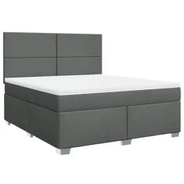 lozko-kontynentalne-200x180-cm-ciemnoszare-z-materacem-i-topperem