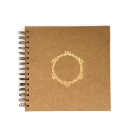 album-do-zdobienia-205-cm-x-205-cm-kraft-ze-zlotym-nadrukiem-40-kartek