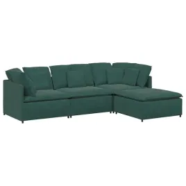 sofa-modulowa-z-podnozkiem-i-poduszkami-aksamitna-ciemnozielona