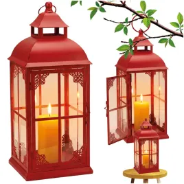 metalowy-lampion-czerwony-56-cm-duza-latarnia-dekoracyjna-styl-rustykalny