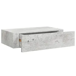polka-wiszaca-z-szuflada-mdf-i-metal-szarosc-betonu-40x235x10-cm