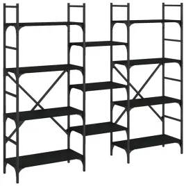 regal-na-ksiazki-z-otwartymi-polkami-czarny-160-x-285-x-1365-cm