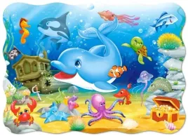 puzzle-30-ukladanka-dla-dzieci-zwierzeta-morskie-morze-delfin-4-castor